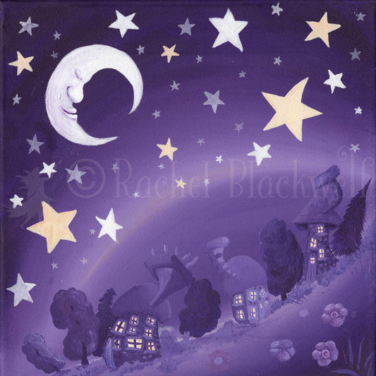 Swirly Whirly Sleepy Land -Small Giclee