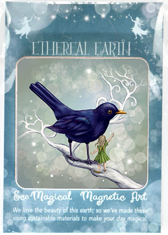 Magnetic Art - The Fairy and the Blackbird