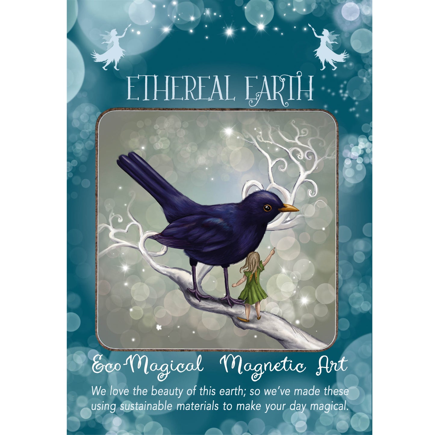 Magnetic Art - The Fairy and the Blackbird