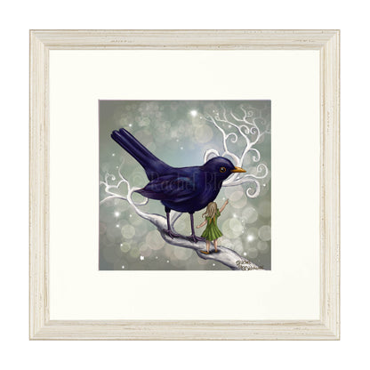 The Fairy and the Blackbird -Giclee Print
