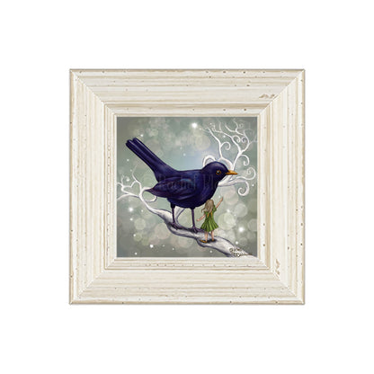 The Fairy and the Blackbird -Small Giclee