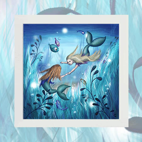 The Mermaids - Unsigned Giclee Mount