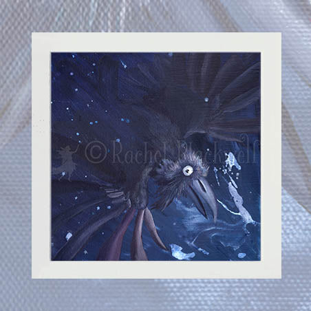 Trickster Raven - Unsigned Giclee Mount