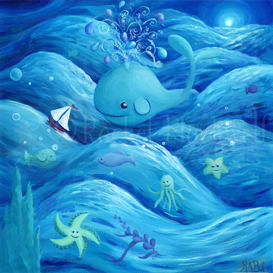 Wonder Whale -Small Giclee